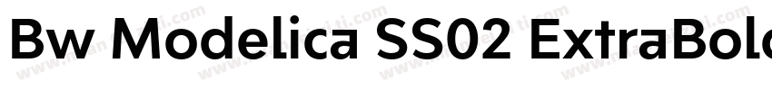 Bw Modelica SS02 ExtraBold Condense字体转换